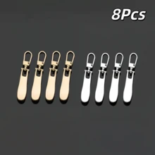Wavy Detachable Metal Zipper Pulls, Replacement Zipper Heads For Bags, Shoes, Clothes, DIY Sewing Accessories - Multicolor - View 28