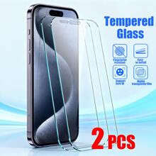 2pcs Tempered Glass Screen Protector For IPhone 17/16/16ProMax/16Pro/15/15ProMax/14/13/12/11/ProMax/XS X/XR, Full Screen Coverage, 9H Hardness, Anti-Fingerprint, Scratch Resistant. Essential Screen Protector For Daily Protection, Office, Home. Phone Screen Protector Phone Accessories Waterproof Shockproof - Clear - View 12