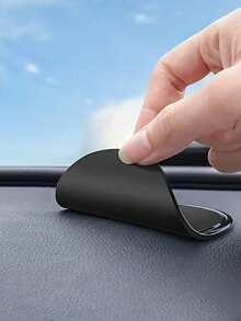 rayhong Automotive Dashboard Sticky Anti-Slip PVC Mat, Self-Adhesive Gel Pad, Car Styling Interior Phone Holder Mat, Suitable For Phone Holder, Fashion Glasses Holder, Anti-Slip Mat - Black a - View 4