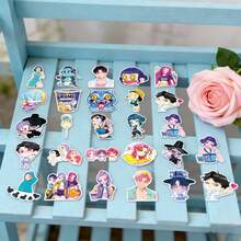 50 miếng dán graffiti chống thấm nước hình nhóm nhạc nữ K-Pop dễ thương, thích hợp để cá nhân hóa bình nước, máy tính xách tay, ốp điện thoại và đồ dùng học tập. - Nhiều màu - Xem 9