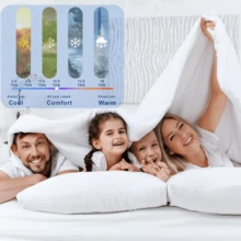 Easy Care Duvets - 白色(10.5 列車) - 查看 7