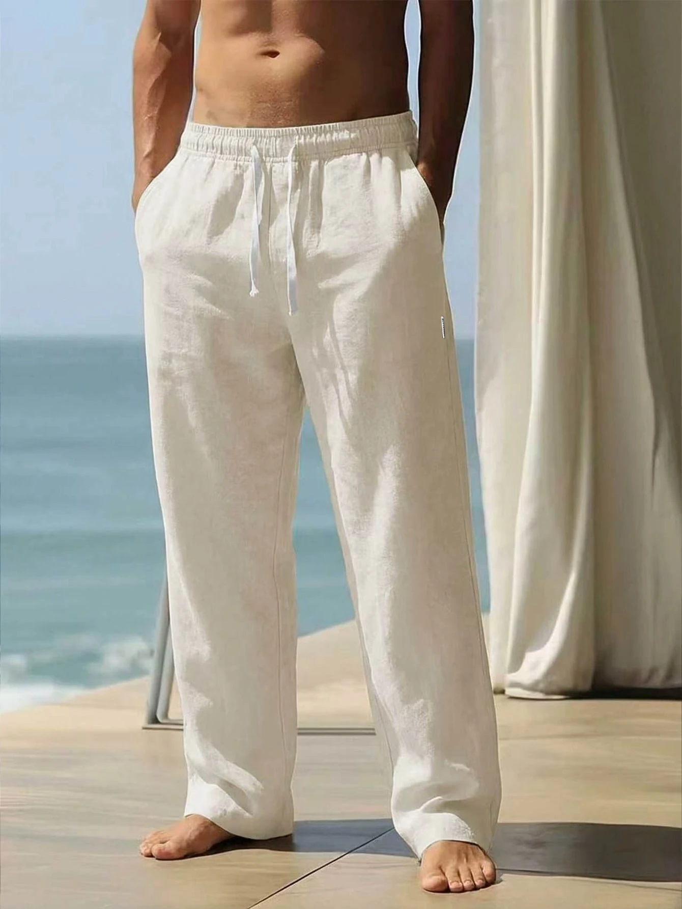 Pantalon en lin homme — look décontracté