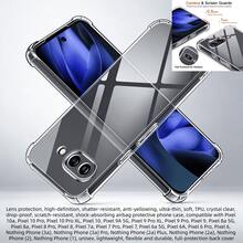 Transparent Anti-Drop Phone Case Compatible With Pixel 10a, Pixel 10 Pro, Pixel 10 Pro XL, Pixel 10, Pixel 9A 5G, Pixel 9 Pro XL, Pixel 9 Pro, Pixel 9, Pixel 8a 5G, Pixel 8a, Pixel 8 Pro, Pixel 8, Pixel 7a, Pixel 7 Pro, Pixel 7, Pixel 6a 5G, Pixel 6A, Pixel 6 Pro, Pixel 6, Nothing Phone (3a) And More. Features Include Lens Protection, Anti-Fingerprint, High-Definition, Anti-Drop, And Anti-Scratch. Protects The Phone's Back Cover And Frame From Daily Bumps. Made Of Lightweight, Flexible TPU Material. - Clear - View 9
