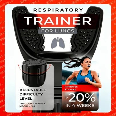 Adjustable Resistance Breathing Trainer - Customized Resistance To Enhance Breathing Strength, Professional Fitness Training At Home