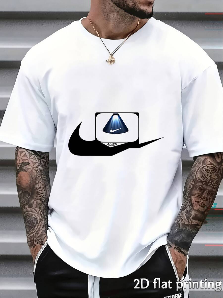 T-shirts pour hommes - Blanc - Voir 1