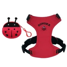 DINGKE H-Shape Pet Harness Cat Harness Anti-Escape Lightweight Breathable Comfort Adjustable For Small Medium Cats With Cute Cartoon Plush Charm Pet Bag. Stylish Plush Decoration, The Multi-Functional Pet Bag Can Hold Waste Bags/Snacks/Decorations, And Also Fit A Pet ID Tag/GPS Tracker/Contact Info Slip To Prevent Getting Lost. - Multicolor - View 20