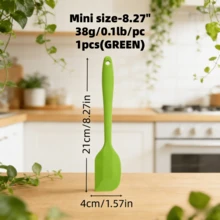 4/2pcs Multi-Function Premium Silicone Spatula Baking Tools, Heat-Resistant Silicone Scraper For Cream Cake, Baking Flipper, 4 Colors - Multicolor - View 11