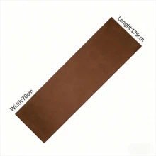 1pc New Solid Color Pearl Chiffon Scarf, Suitable For Daily Wear, Eid Distribution - Coffee Brown - View 5