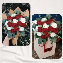 3/18 Stems Mixed Artificial Eucalyptus Leaves And Branches, Bulk Silver Dollar Eucalyptus Greenery, Artificial Eucalyptus Stems, Wedding Centerpiece Decor, Floral Arrangement, Gifts, Graduation - Multicolor - View 8