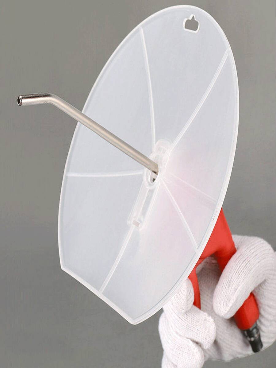 1个除尘枪防护罩 气动吹尘枪透明挡板 CNC加工中心切屑和油污吹除罩