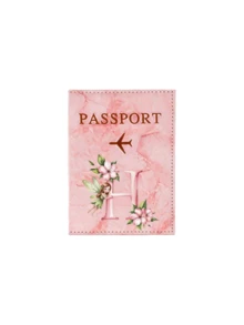 粉色护照夹，饰有小精灵字母 A-Z，PU 皮革旅行护照套，男女通用 RFID 复古商务护照钱包，多功能便携轻巧易清洁设计，适合日常通勤、机场使用，是生日、节日、聚会、母亲节、度假、婚礼、毕业典礼等场合送给家人、朋友、爱人的独特礼物。 - 彩色 - 查看 18