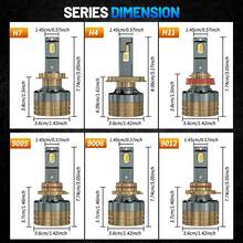 2 bóng đèn pha ô tô điều khiển bằng ứng dụng H7 300W H4 Mini Turbo Headlight H1 H11 9005 HB3 9006 HB4 LED Xe hơi 12V - A - Xem 8