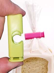 8pcs Of Any Color Food Sealing Clip, Spring Style Snack Bread Bag Sealing Clip, Kitchen Grain And Vegetable Preservation Sealing Clip, Reusable - A - View 2