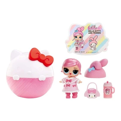 MGA Entertainment L.O.L.SURPRISE! MGA Hello Kitty & Friends X Strawberry Shortcake Surprise Unbox Set – Sweet My Melody & Sanrio Characters, OMGA Collectible Toy For Kids(Random)