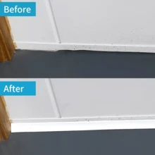 1 buah Lis Sudut Perekat Diri 200cm/300cm/600cm - Strip Dekoratif Plastik yang Dapat Dilepas, Cocok untuk Sudut Dinding, Lis Lantai, Dekorasi Rumah DIY, Pemasangan Mudah - A - View 5