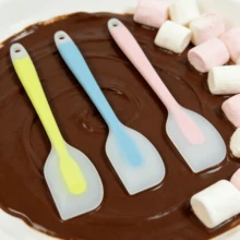 2/4pcs Mini Silicone Spatula, Heat Resistant Baking & Mixing Tool, Essential Kitchen Gadget For Apartment, 3 Color Options - Multicolor - View 2