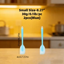 2/4pcs Mini Silicone Spatula, Heat Resistant Baking & Mixing Tool, Essential Kitchen Gadget For Apartment, 3 Color Options - Multicolor - View 18