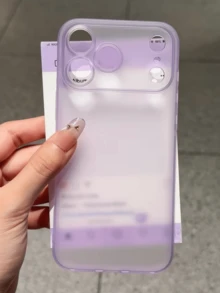 Colors Ultra Thin Matte Clear Phone Case Compatible With IPhone 17 16 15 14 Pro Max Plus 12 13 11 Soft Translucent Shockproof Slim Skin TPU Back Cover - Purple - View 8