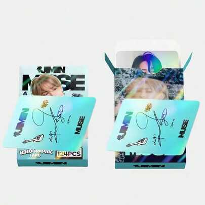 124pcs Mini Photo Cards, Personalized Aesthetic JIMIKPOP Peripheral LOMO Cards, Fan Gift