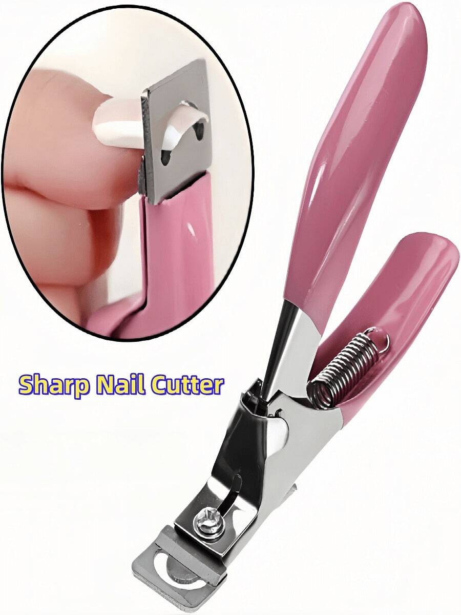 Stainless Steel Acrylic Nail Clippers 1/2Pcs Professional Adjustable Fake Nail Tip Cutter Multi Functional Manicure Pedicure Tool With Sharp Blades Durable No Waste Mess-Free Easy Clean Hygienic Compact Space Saving For Salon Home DIY Nail Art Accessory Gadget For False Nails Gel Nails Nail Tech Beginners Family Women Daily Beauty Supplies - Nhiều màu - Xem 1
