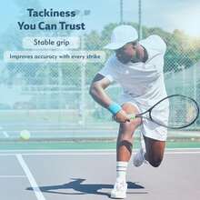 6 Rolls Tennis Racket Anti-Slip Sweat Absorbing Grip Tape, Ombre Color Tennis Racket Grip Tape Suitable For Tennis, Pickleball, Badminton, Golf, Baseball Bat - Multicolor - View 8