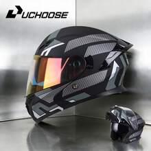 High Quality DOT Motorcycle Helmet Four Seasons Motocross Racing Modular Flip Up Casco Men Women Off Road Helmet Unmasked - 戰艦-極光紅 - 查看 1
