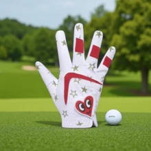 Găng tay chơi golf trẻ em, găng tay tập golf chống trượt dùng được cả bốn mùa cho thanh thiếu niên, bé trai và bé gái, một đôi. - Đỏ - Xem 5