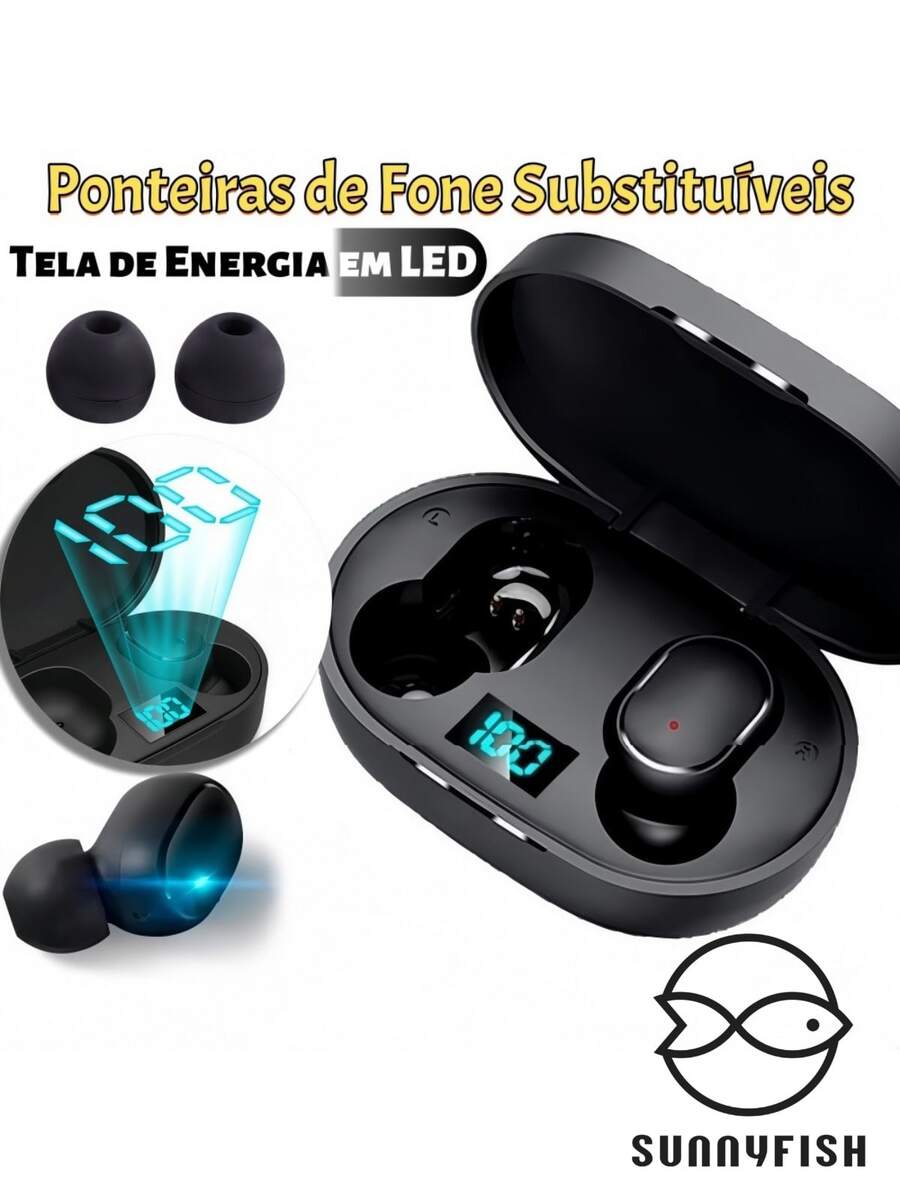 PROMOTION! E6s/A6S Wireless Bluetooth 5.0 TWS Headphones With Digital LED Screen - View 1