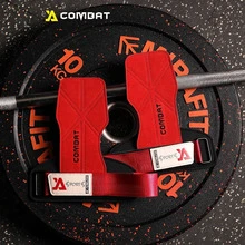 S/M Size 3-Layer Thick Wrist Wrap, Multi-Color Options, Thick 3-Layer Cowhide, Anti-Slip Anti-Callus, Suitable For Weightlifting, Pull-Ups, Rowing, Fitness Assistance Strap - Red - View 6