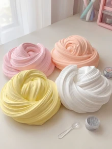 110ml Soft, Elastic, Non-Sticky, Slow Recovery Stress Relief Tool, Premium Handmade Silicone Ice Cream Putty, Bubble Gum Foam Slime - Multicolor - View 1
