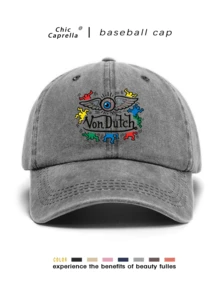 A Retro Washed Hat For Men All-Season Spring Summer Autumn Winter Wearable Adjustable Strap - One Size - View 2