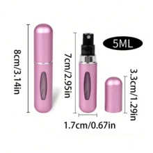 4pcs Refillable Perfume Atomizer Set, Reusable Fragrance Spray Bottles, Toner Mist Containers With Storage Box, Multiple Colors, 5ml, Great Gift For Family, Friends, Holidays, Travel - Multicolor - View 8