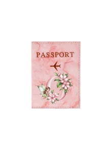 粉色护照夹，饰有小精灵字母 A-Z，PU 皮革旅行护照套，男女通用 RFID 复古商务护照钱包，多功能便携轻巧易清洁设计，适合日常通勤、机场使用，是生日、节日、聚会、母亲节、度假、婚礼、毕业典礼等场合送给家人、朋友、爱人的独特礼物。 - 彩色 - 查看 25