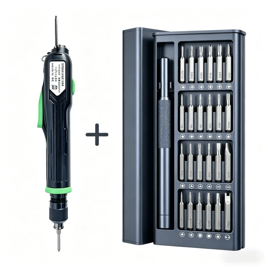 Multifunktionell mini-skruvmejselsats, ergonomiskt halkfritt handtag, universell precisionsreparationssats för elektronik, skruvar för datorunderhåll, julklapp - Skruvmejsel i slumpmässig stil - Visa 1