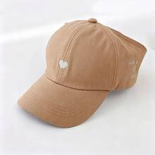 Sombrero de protección solar para exteriores, primavera/verano 2026, gorra de béisbol con media malla y coleta para mujer, gorra visera con estampado de letras estilo coreano, para playa y viajes - Multicolor - Ver 13