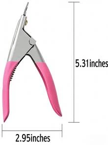 Stainless Steel Acrylic Nail Clippers 1/2Pcs Professional Adjustable Fake Nail Tip Cutter Multi Functional Manicure Pedicure Tool With Sharp Blades Durable No Waste Mess-Free Easy Clean Hygienic Compact Space Saving For Salon Home DIY Nail Art Accessory Gadget For False Nails Gel Nails Nail Tech Beginners Family Women Daily Beauty Supplies - Nhiều màu - Xem 9