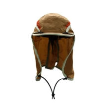 1pc Casual Nylon Patchwork Baseball Cap With Detachable Lightweight Shoulder Cape, UV Protection, Summer - A - View 8