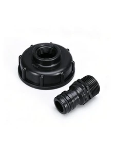 IBC Tote Valve Adapter, 4", 6", 1" Double Internal Thread Center Ring Adapter, Thick Anti-Leakage Conversion Cap - A - View 8