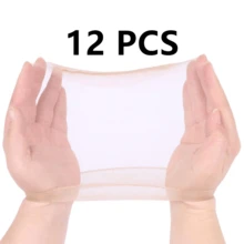 ZTZI 6/9/12/24pcs Ultra Thin HD Transparent Wig Cap, Invisible Breathable Stocking Wig Cap, Solid Color Casual Polyester Fiber Wig Cap For Daily Wear, All Seasons,Holiday,Travel - 6/9/12/24PCS HD WIG CAP - View 15