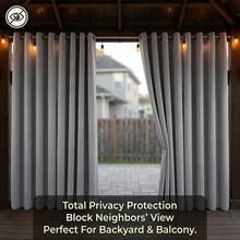 4pcs Outdoor Curtain Set 100% Blackout Patio Curtains Heat Insulation Noise Reduction Privacy Protection Reinforced Cold Barrier Dust Proof Event Use Year Round Heavy Duty UV Resistant Stain Resistant Holiday Decor All Season Porch Decor Wrinkle Free Machine Washable Outdoor Shade Fade Resistant Temp Control Dust Repellent Outdoor Decor Multi Use Water Repellent Sun Blocker Wind Shield Easy Care All Weather Relax Area  Thermal Insulated Extra Thick Sound Barrier Practical Decor Wind Stable Patio Privacy Shade Space Utility Curtain Wind Blocker Wide Coverage Gathering Space Strengthened Party Decor Weatherproof Shrink Resistant Yard Decor Modern Style Balcony Use Strong Fabric Stable Hang Rust Free Sun Shade Corrosion Resistant Outdoor Living Daily Use Scratch Resistant Backyard Use Pool Area Sun Shield Simple Style Garden Privacy Wind Repellent Elegant Look Light Blocking Waterproof Wear Resistant Fade Guard Classic Design Quick Dry Functional Curtain Heat Barrier Home Dec - Grey - View 5