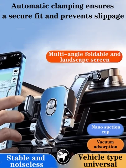 Giá đỡ điện thoại kiểu thác nước có giác hút, xoay 360° – Giá đỡ gắn trên bảng điều khiển và giá treo cho điện thoại thông minh, chất liệu ABS bền chắc, giữ điện thoại chắc chắn khi lái xe, giá đỡ điện thoại thông minh trên bảng điều khiển | Phụ kiện kiểu dáng đẹp | Điều chỉnh vị trí linh hoạt, giá đỡ điện thoại ô tô.