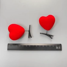 2个时尚卡通黄色小鸭发夹，时尚发饰，节日派对礼物发夹，毕业照道具 - 彩色 - 查看 7