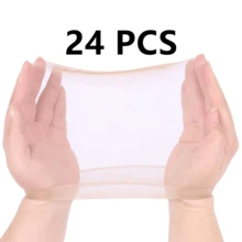 ZTZI 6/9/12/24pcs Ultra Thin HD Transparent Wig Cap, Invisible Breathable Stocking Wig Cap, Solid Color Casual Polyester Fiber Wig Cap For Daily Wear, All Seasons,Holiday,Travel - 6/9/12/24PCS HD WIG CAP - View 12