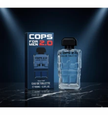 Perfume para Hombre Cops 2.0 by Real Time - Eau de Toilette 100 ml | Fragancia Masculina Aromática Amaderada | Notas de Lavanda, Lima Italiana, Manzana Verde y Vainilla. - 100 ml - Ver 3