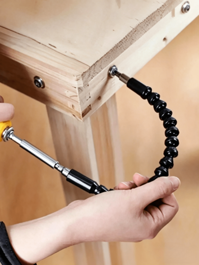 1pc Universal Flexible Shaft Extension, Suitable For Multi-Function Bendable Hose, Electric Screwdriver Drill Bit Extension Connector