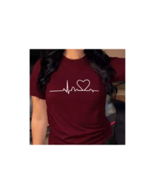 Heart Ray - Burgundy - View 5