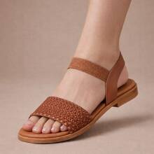 ALLEAN Flat Sandal With Elastic - LÁGRIMAS DE CARAMELO - Ver 1