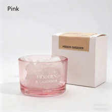 1 pieza Juego de difusor de aroma de jazmín, difusor de piedra de aceite esencial de lavanda/rosa, difusor de aceite esencial de jazmín, difusor de piedra de fragancia, juego de fragancias para el hogar, difusor para sala de estar/dormitorio/baño, purificador de aire, ayuda para dormir, base de vidrio, rosa/naranja/verde, incluye 3 botellas de aceites esenciales (jazmín/lavanda/rosa) - Vidrio + Mármol perfumado - Ver 7