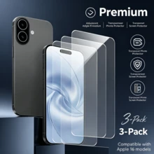 Bộ 3 miếng dán màn hình trong suốt cho iPhone, tương thích với Apple/ 7, 7 Plus, 8, 8 Plus, XR, XS Max, 11, 11 Pro, 11 Pro Max, 12, 12 Pro, 12 Mini, 12 Pro Max, 13, 13 Pro, 13 Mini, 13 Pro Max, 14, 14 Plus, 14 Pro, 14 Pro Max, 15, 15 Pro, 15 Pro Max, 15 Plus, 16, 16 Plus, 16 Pro, 16 Pro Max, 17, 17 Pro, 17 Pro Max, Air - Trong sáng - Xem 13