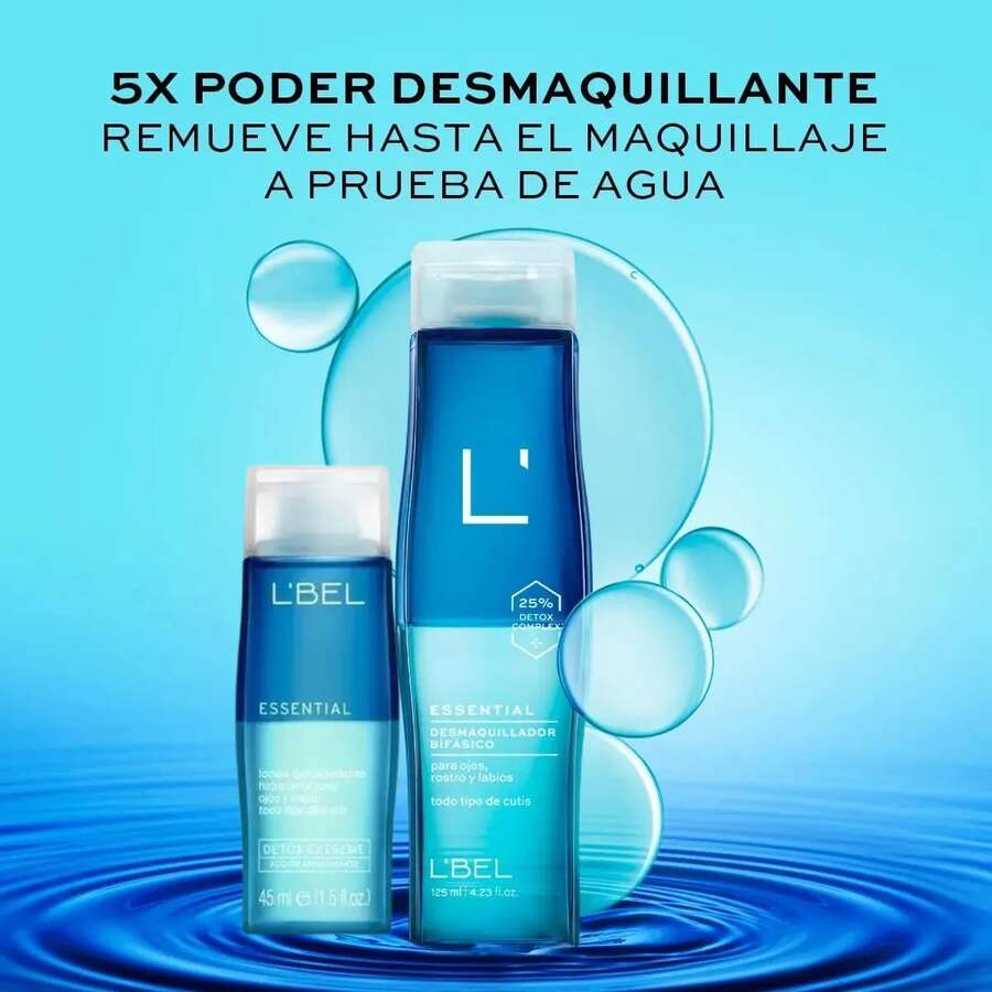 Lbel Biphasic Makeup Remover For Eyes, Face And Lips For All Skin Types - Navy Blue - View 1